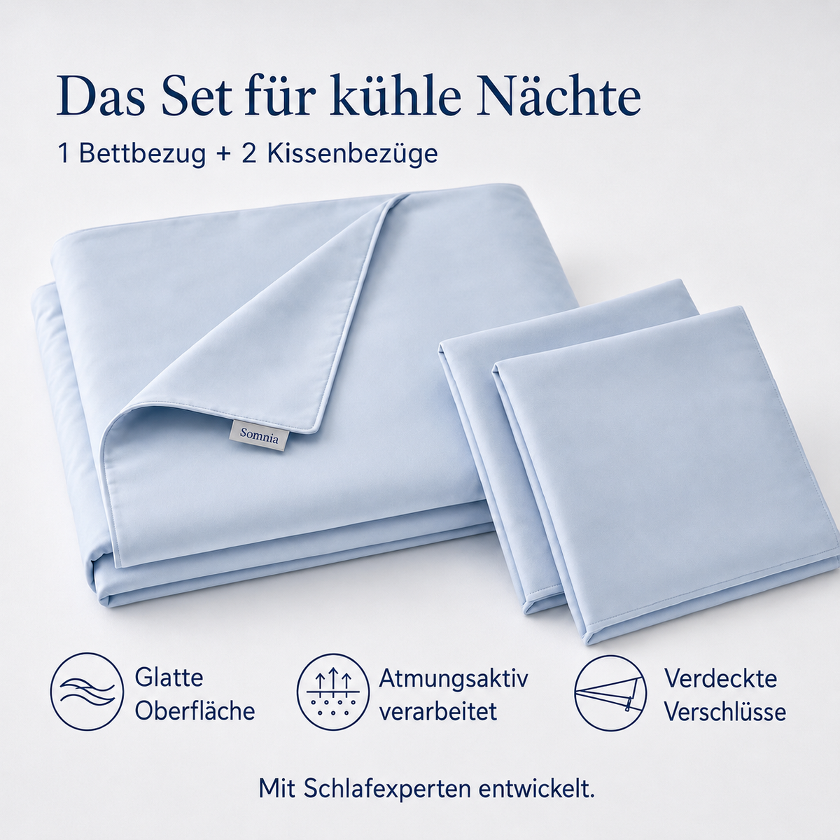 Somnia Kühlbettwäsche – Set für kühle Nächte